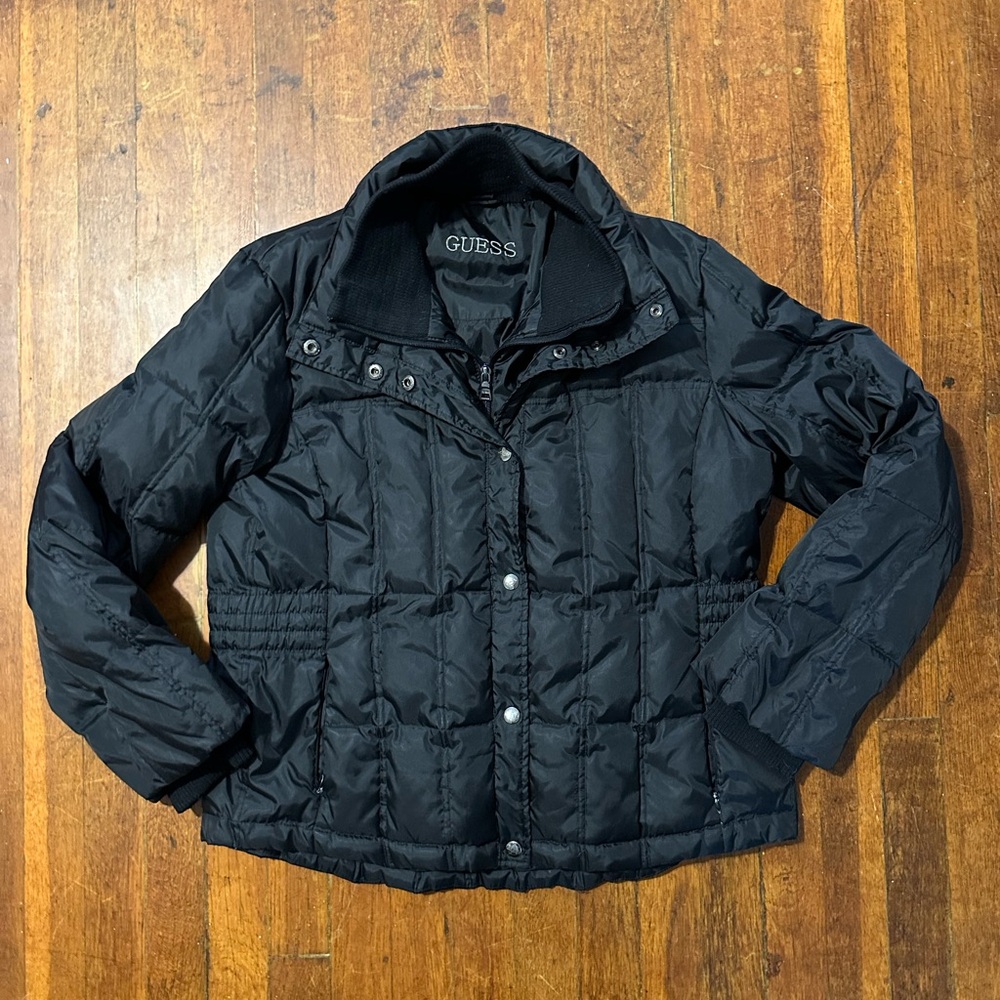 Vintage Guess Black Puffer - Size L/XL Women’s